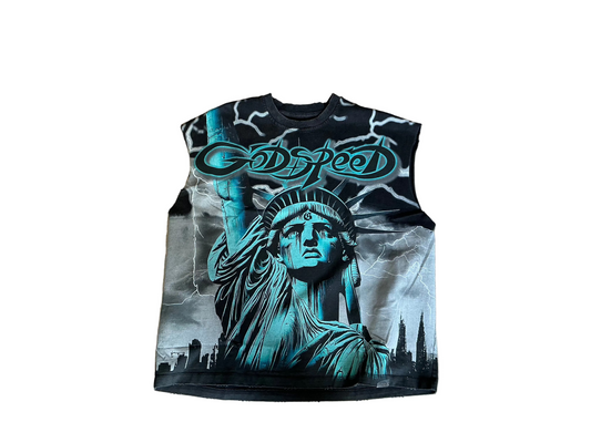 Godspeed Liberty Lighting Sleeveless Tee ‘Black’