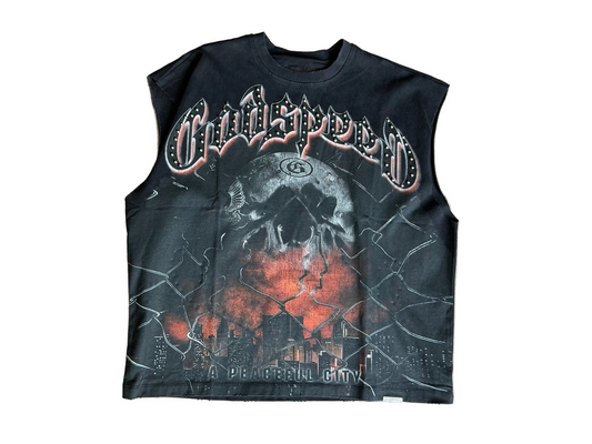 Godspeed Peaceful City Sleeveless Tee ‘Black’