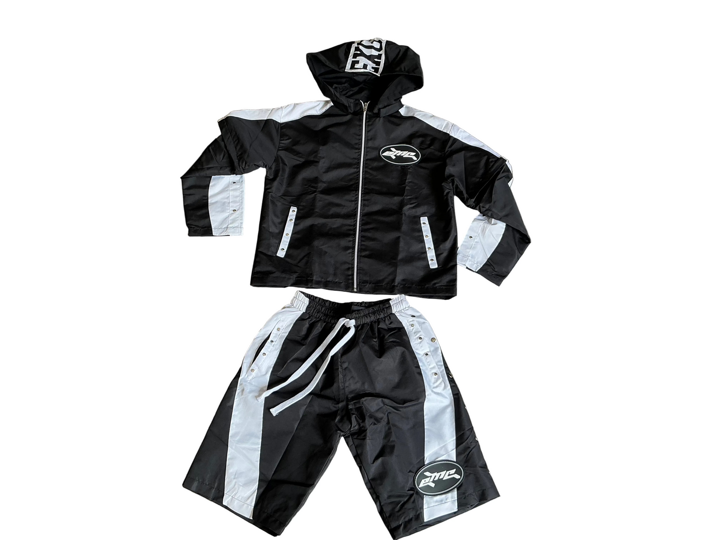 Exotic Cash LS(Zip-Sleeve) Tracksuits ‘Black/White’