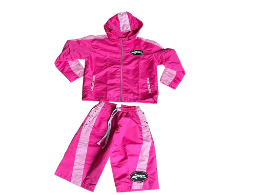 Exotic Cash LS(Zip-Sleeve) Tracksuits ‘Pink/Pink’