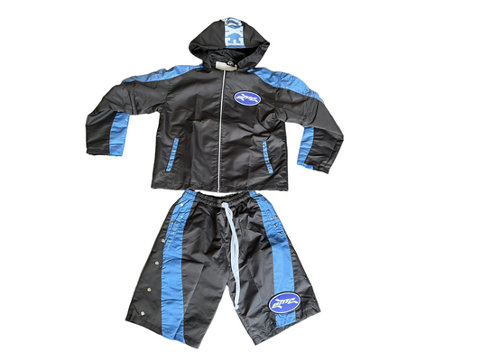 Exotic Cash LS(Zip-Sleeve) Tracksuits ‘Gray/Blue’