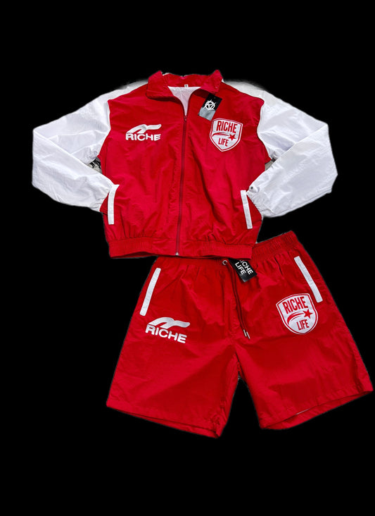 Riche Life Tracksuit 'Red/White'