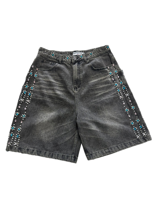 Vale Rhinestone Jorts ‘Black’