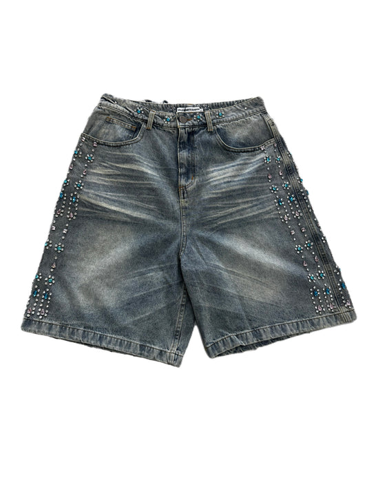 Vale Rhinestone Jorts ‘Medium Wash’