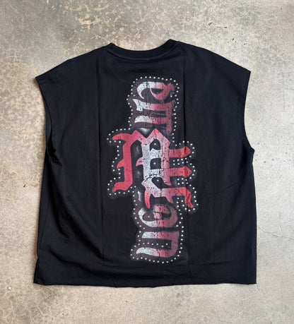 Mixed Emotion Angel Sleeveless Tee 'Black'
