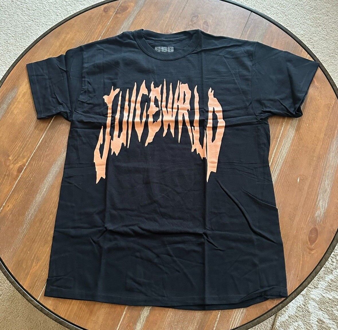 999 Club Juice WRLD Tee 'Black/Orange